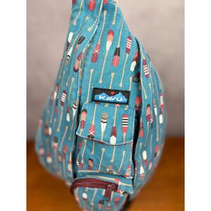 KAVU Rope Bag Sling Backpack Row House Cotton Canvas